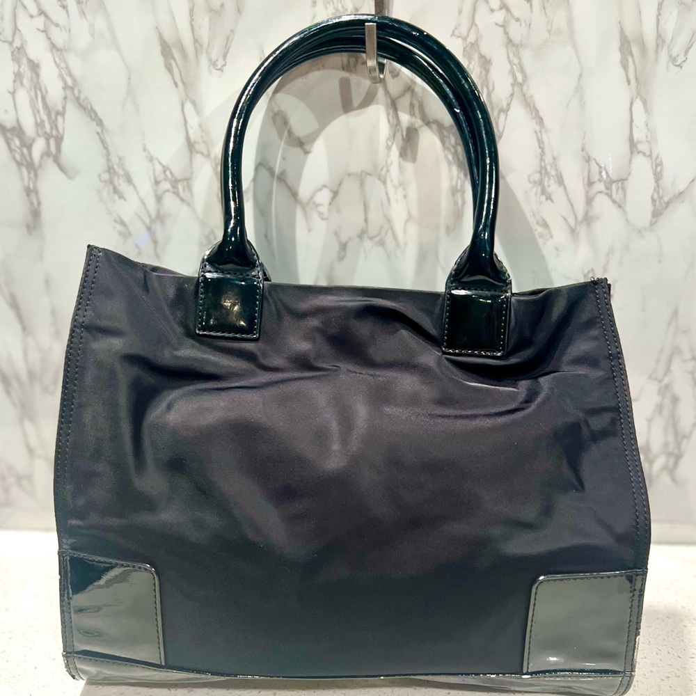 Tory Burch Black Nylon Small Ella Tote - Picture 12 of 16